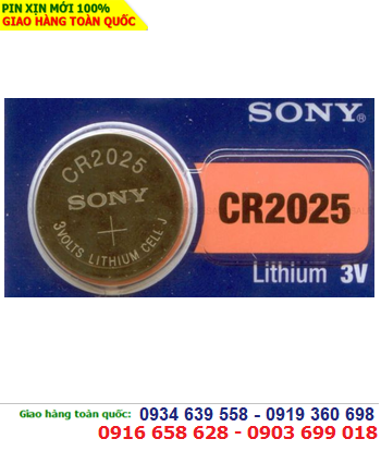 Sony CR2025; Pin Sony CR2025 lithium 3V chính hãng 
